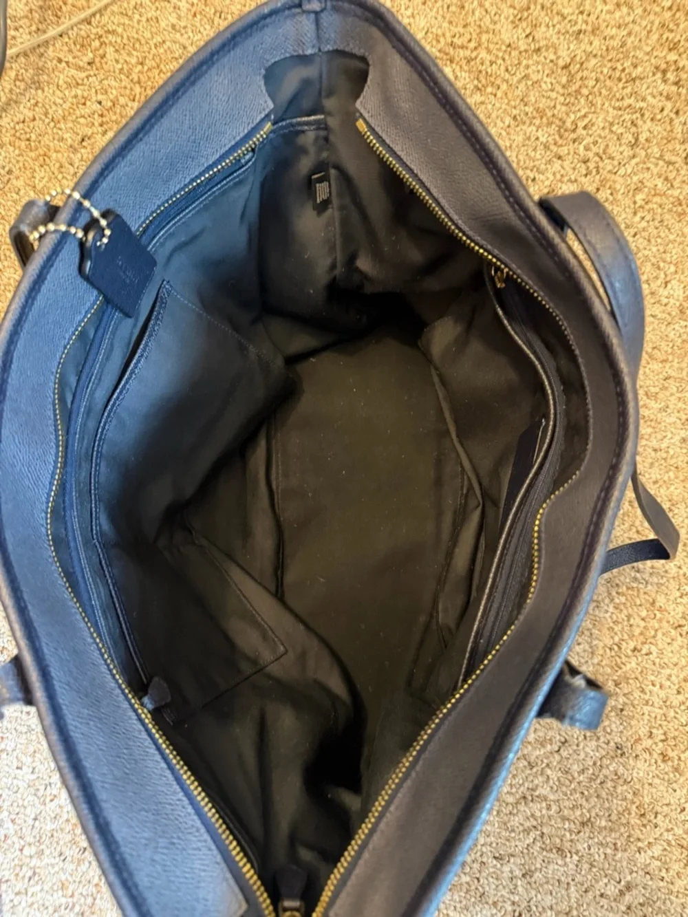 Coach Navy City Tote